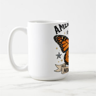 Vintage Monarch Butterfly American Icon Lumbar Pil Coffee Mug
