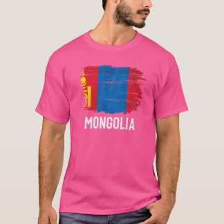 Vintage Mongolia Flag For Mongolian T-Shirt