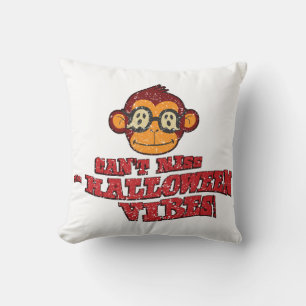 Vintage Monkey Ghost – Can’t Miss the Halloween Vi Cushion