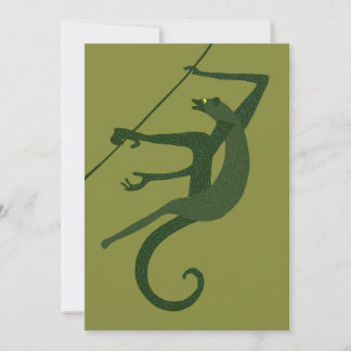 Vintage Monkey Invitation