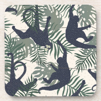 Vintage Monkey Pattern Coaster