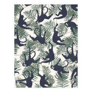 Vintage Monkey Pattern Photo Print
