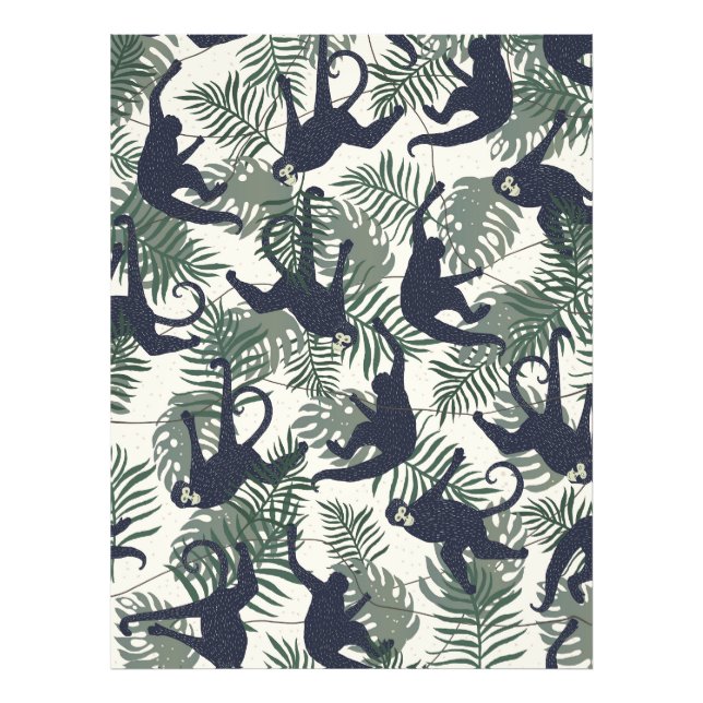 Vintage Monkey Pattern Photo Print (Front)