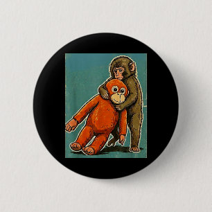 Vintage Monkey Team Punch Japan 6 Cm Round Badge