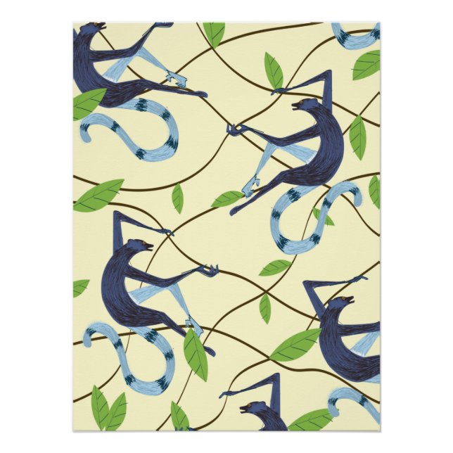 Vintage Monkeys Poster (Front)