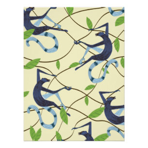 Vintage Monkeys Poster