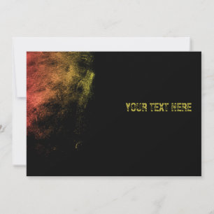 Vintage Monochrome Grunge Smudge Art Invitation