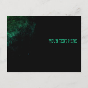 Vintage Monochrome Grunge Smudge Art Postcard