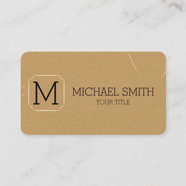 Vintage Monogram #2 Business Card (Front)