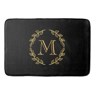 Vintage Monogram Bath Mat