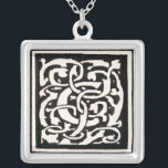 Vintage Monogram C Art Nouveau Letter Silver Plated Necklace<br><div class="desc">Art nouveau Letters - Monograms From the Arts & Crafts Movement
This letter C is a rugged monogram C surrounded by a hand-drawn vine pattern,  first published in 1901 in the arts and crafts movement in the style of art nouveau pattern.</div>