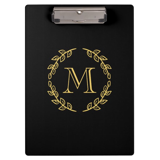 Vintage Monogram Clipboard (Front)