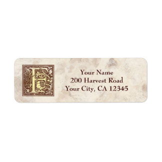 Vintage Monogram F