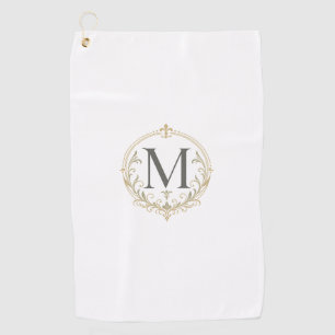 vintage monogram golf towel