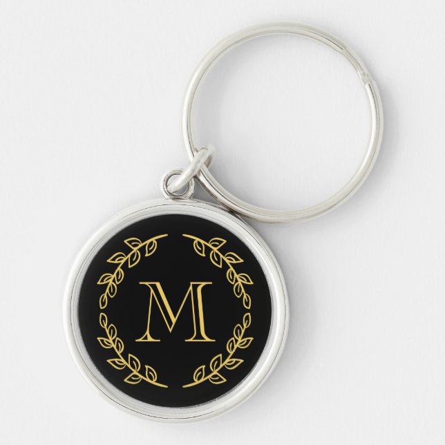 Vintage Monogram Key Ring (Front)