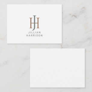 Vintage Monogram Logo Card