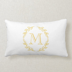 Vintage Monogram Lumbar Cushion