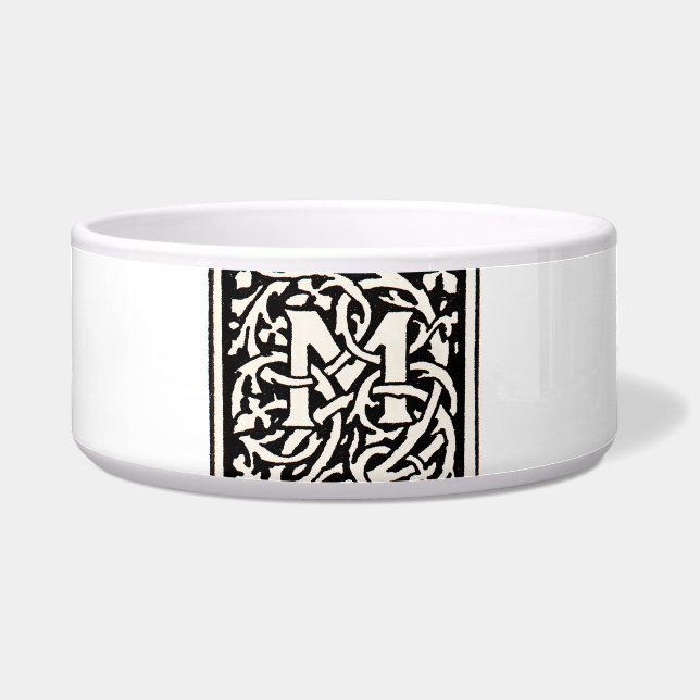 Vintage Monogram M Art Nouveau Letter (Front)