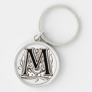 Vintage Monogram 'M' Key Ring
