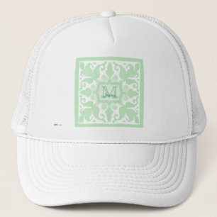 Vintage Monogram (Mint Green) Trucker Hat