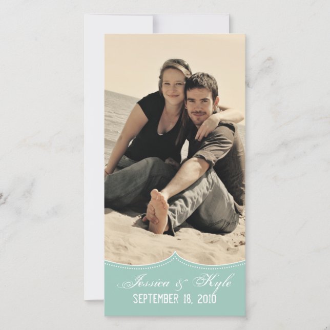 Vintage Monogram Photo Card Template (Front)