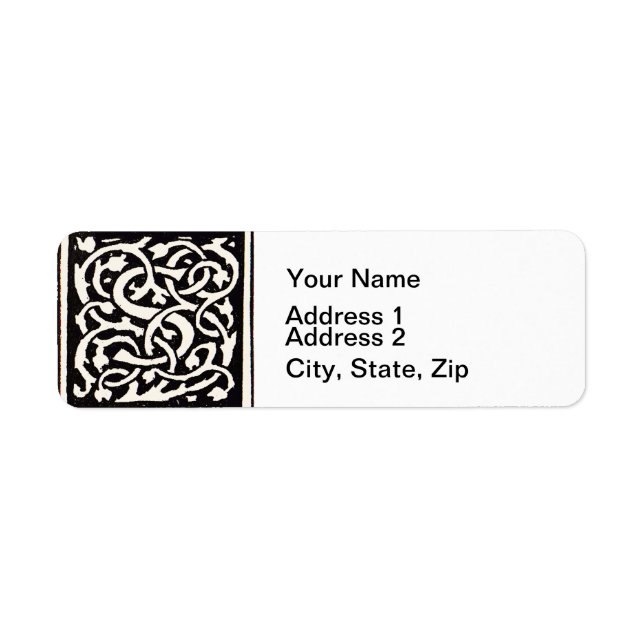 Vintage Monogram S Art Nouveau Letter (Front)