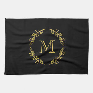 Vintage Monogram Tea Towel
