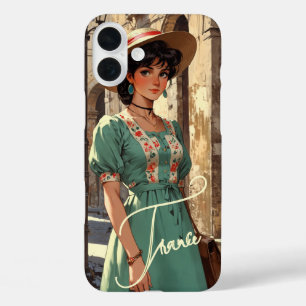 Vintage Monogrammed Case- Mate iPhone 16 Plus Case