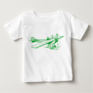 Vintage Monoplane - Grass Green Baby T-Shirt