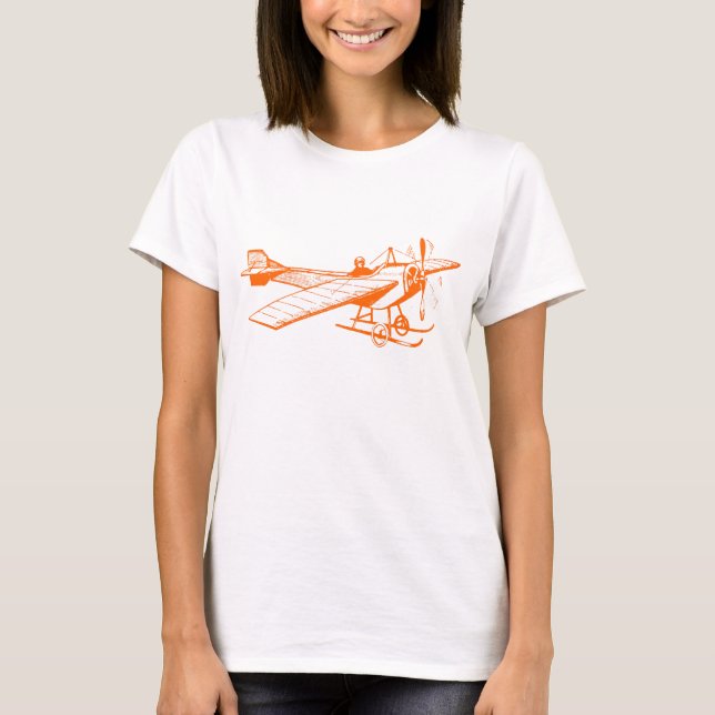 Vintage Monoplane - Orange T-Shirt (Front)