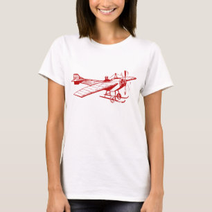 Vintage Monoplane - Ruby Red T-Shirt