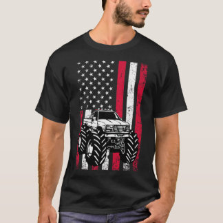 Vintage Monster Truck alpaca spiritual  T-Shirt