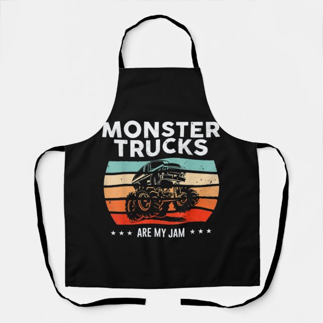 Vintage Monster Truck Apron (Front)