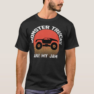 Vintage Monster Truck are My Jam funny Truck Boys T-Shirt