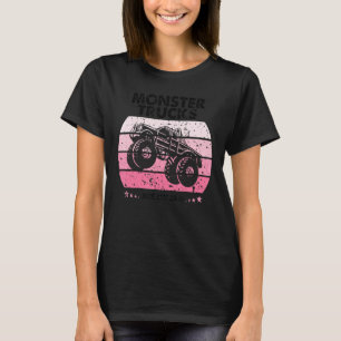 Vintage Monster Truck Are My Jam Retro Sunset Cool T-Shirt