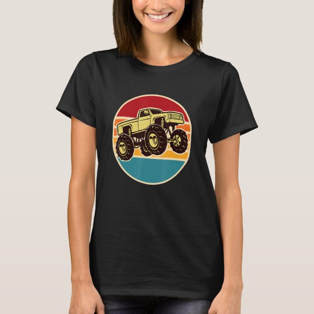 Vintage Monster Truck Big Style Truck T-Shirt (Front)