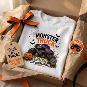 Vintage Monster Truck Halloween Toddler T-Shirt
