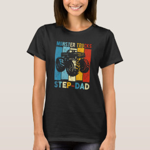Vintage Monster Truck  Monster Truck Step Dad Retr T-Shirt