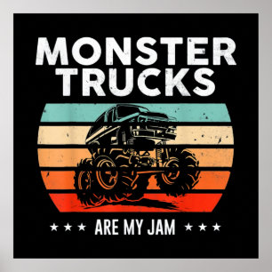 Vintage Monster Truck Poster