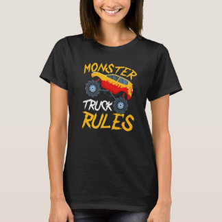 Vintage Monster Truck Rules Cool Engines Truck   1 T-Shirt