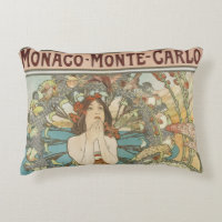 Vintage Mont-Carlo Poster by Alphonse Mucha