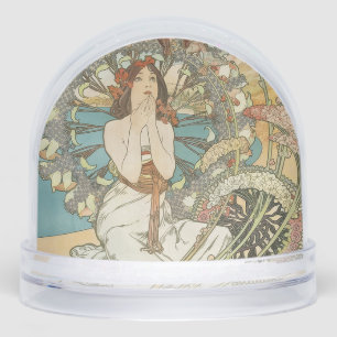 Vintage Mont-Carlo Poster by Alphonse Mucha  Snowglobe