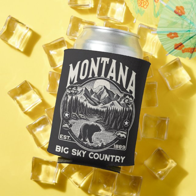 Vintage Montana Big Sky Country Can Cooler (In Situ Summer)