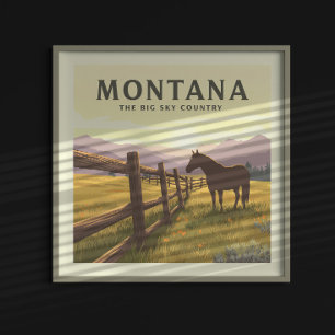 Vintage Montana Poster