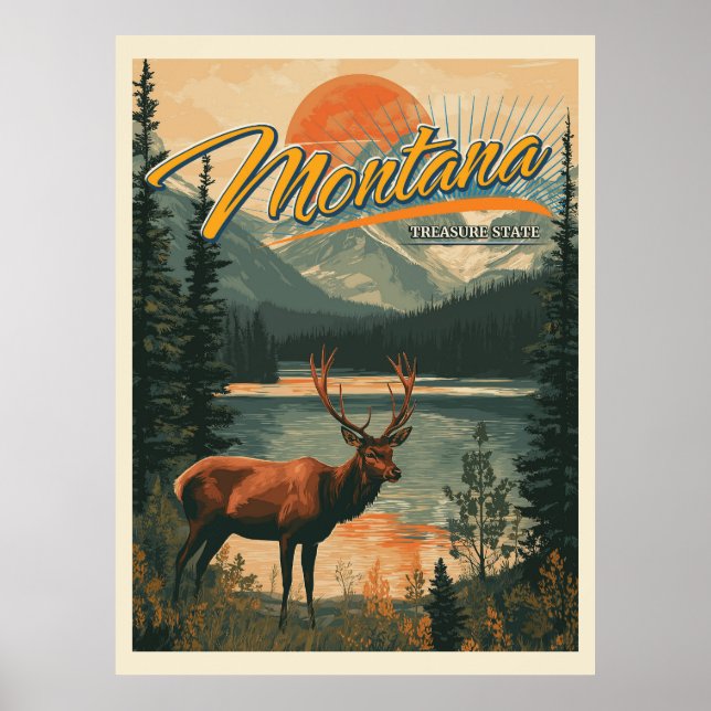 Vintage Montana  Poster (Front)