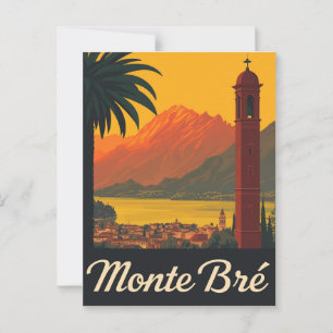 Vintage Monte Bré Travel Postcard