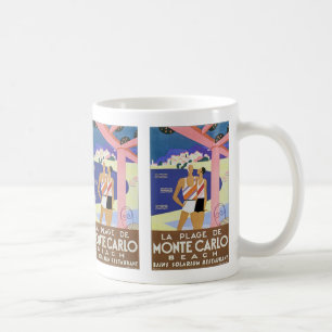 Vintage Monte Carlo Beach Coffee Mug