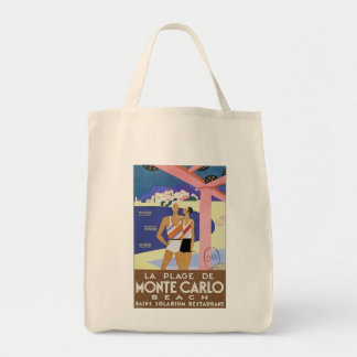 Vintage Monte Carlo Beach Tote Bag