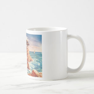 Vintage Monterey Coastline Californian Tourism USA Coffee Mug