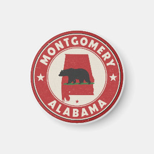 Vintage Montgomery, Alabama gifts Magnet